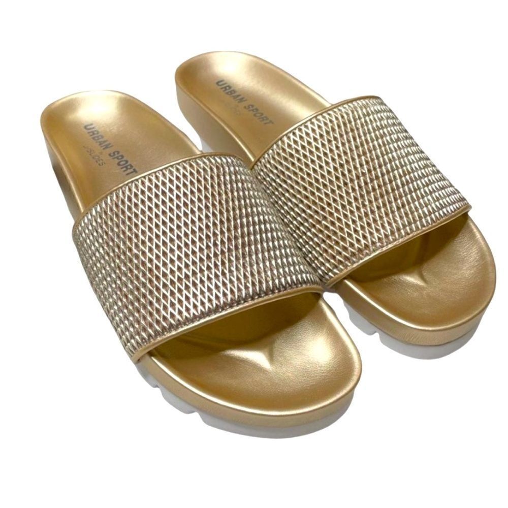 URBAN SPORT BY J/SLIDES GOLD LASER
LORENZO SLIDES - SIZE 6